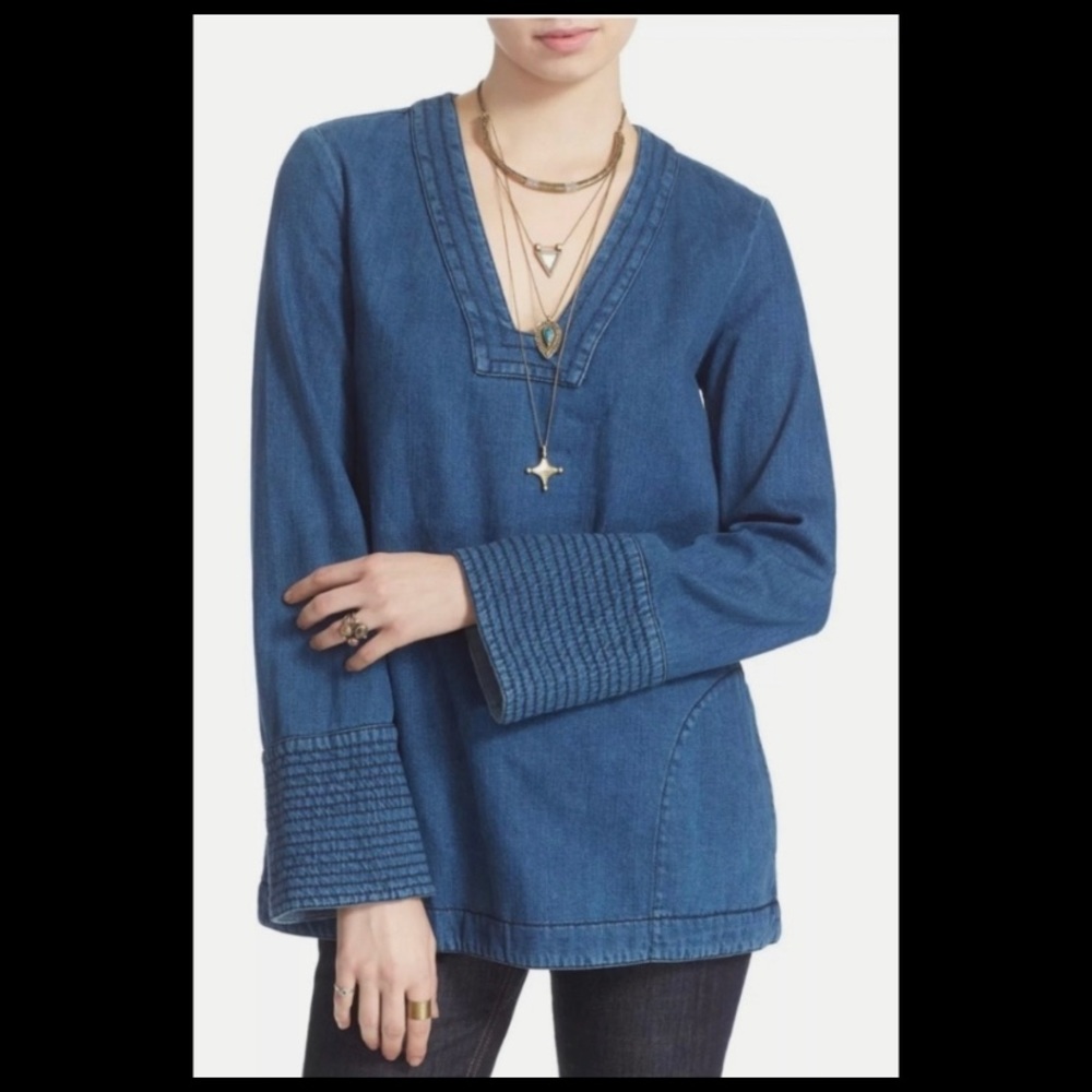 Free People | Dreaming of Denim Tunic Top